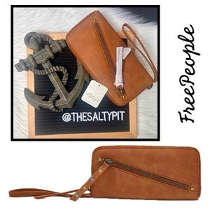 Just In! NWT Free People Distressed Vegan Wallet